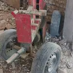 قیچی میلگرد تک فاز چهار چرخ دست دوم